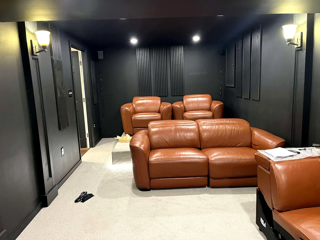 Custom home theater room build-out